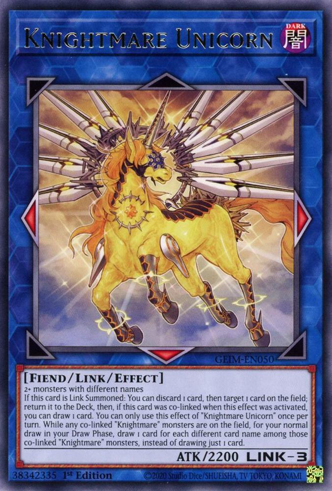 Knightmare Unicorn GEIM-EN050 card from Genesis Impact