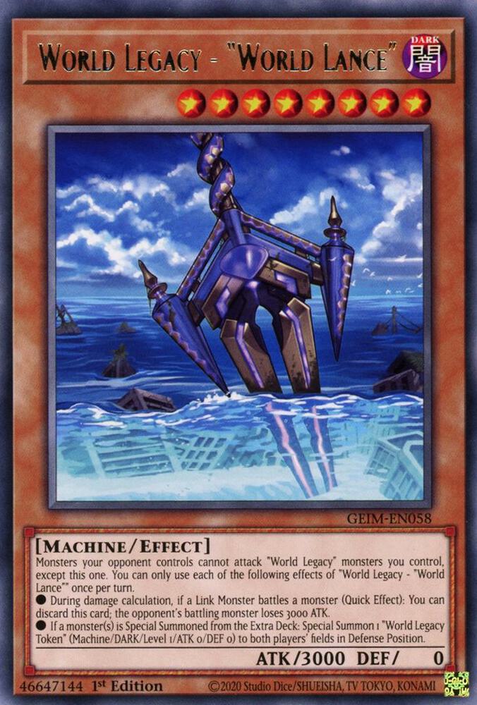 World Legacy - "World Lance" GEIM-EN058 card from Genesis Impact