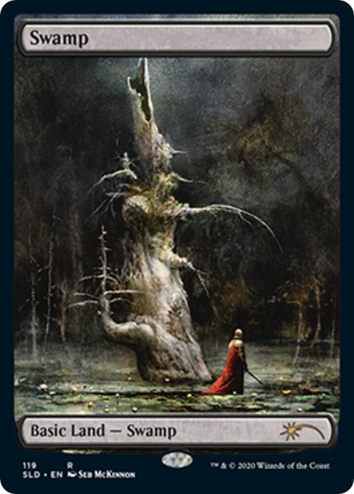 Swamp (Seb Mckinnon) 119 card from Secret Lair Drop Series
