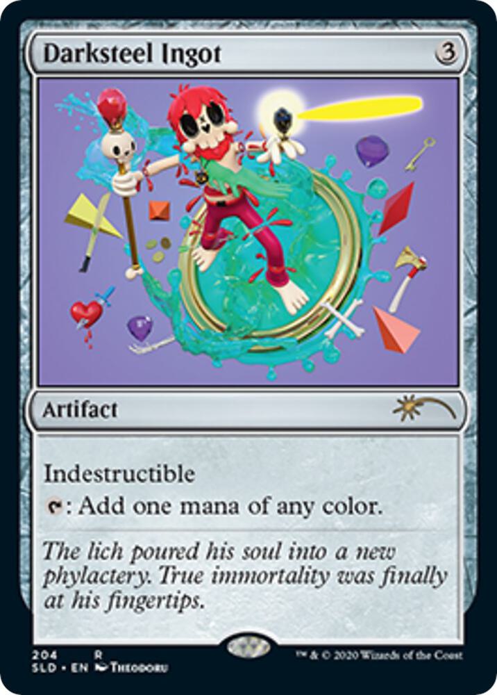 Darksteel Ingot 204 card from Secret Lair Drop Series