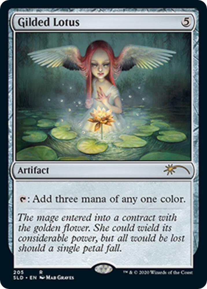 Gilded Lotus 205 card from Secret Lair Drop Series