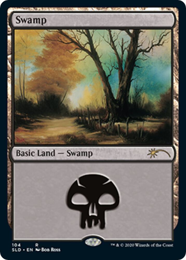 Swamp (Bob Ross) 104 card from Secret Lair Drop Series