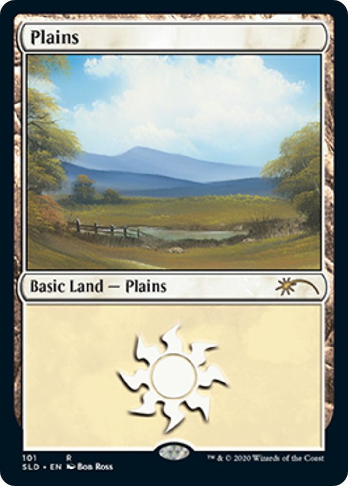 Plains (Bob Ross) 101 card from Secret Lair Drop Series