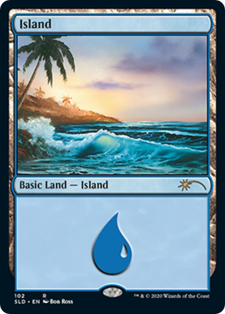 Island (Bob Ross) 102 card from Secret Lair Drop Series