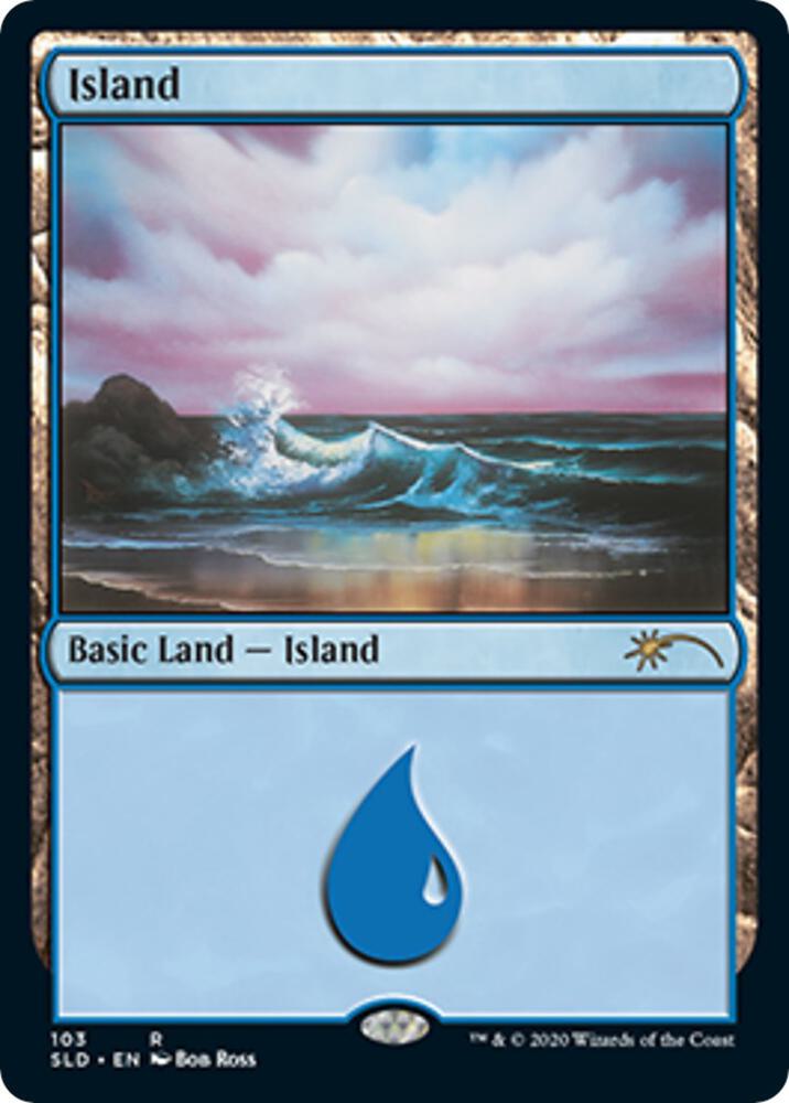 Island (Bob Ross) 103 card from Secret Lair Drop Series