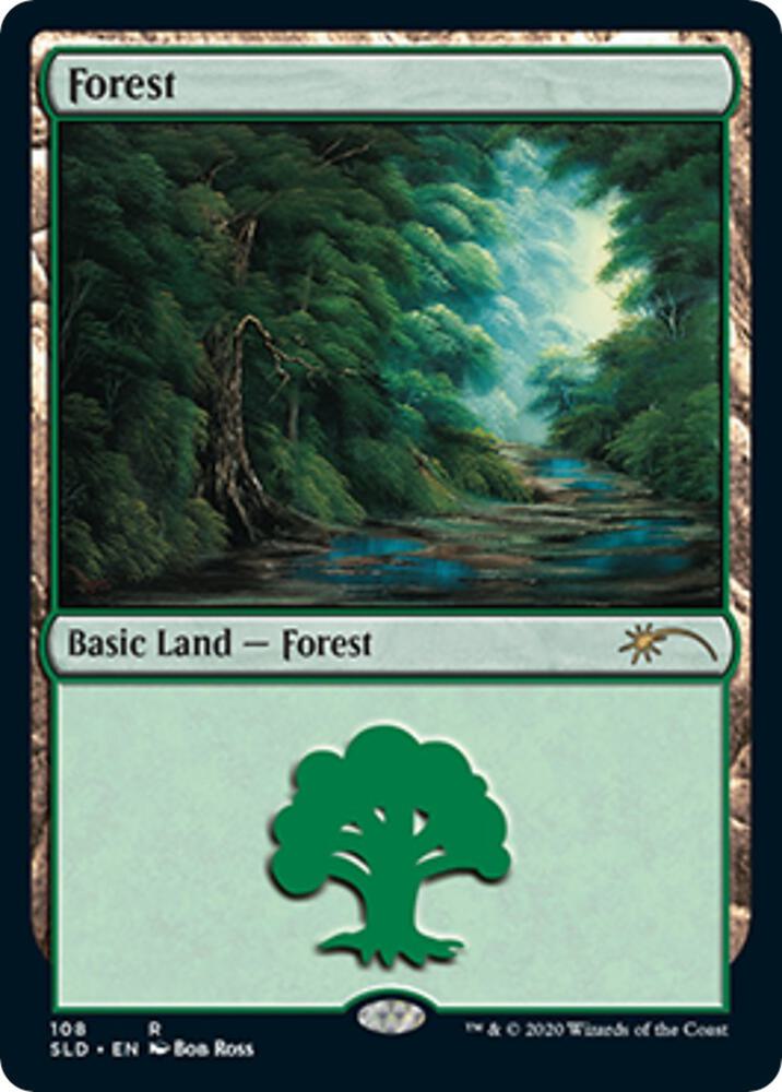 Forest (Bob Ross) 108 card from Secret Lair Drop Series