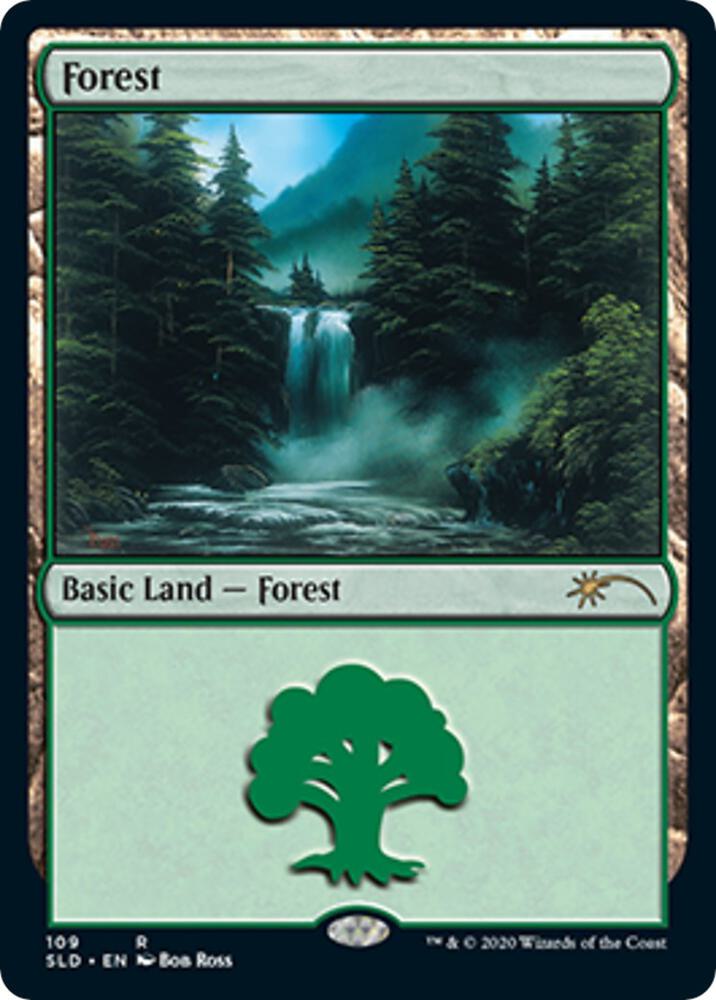 Forest (Bob Ross) 109 card from Secret Lair Drop Series