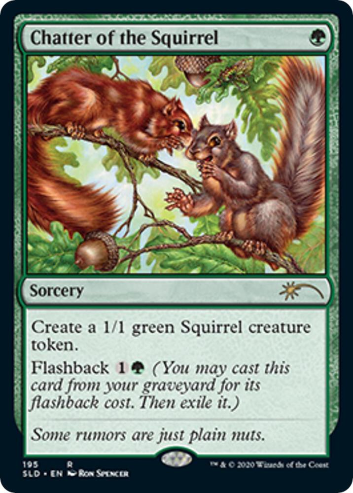 Chatter of the Squirrel 195 card from Secret Lair Drop Series
