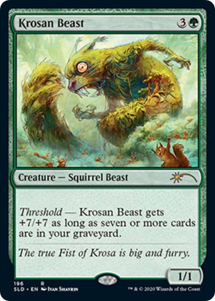 Krosan Beast 196 card from Secret Lair Drop Series