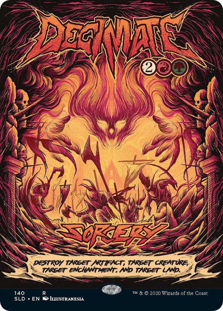 Decimate 140 card from Secret Lair Drop Series