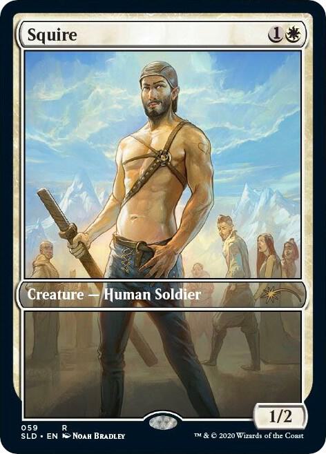 Squire 59 card from Secret Lair Drop Series