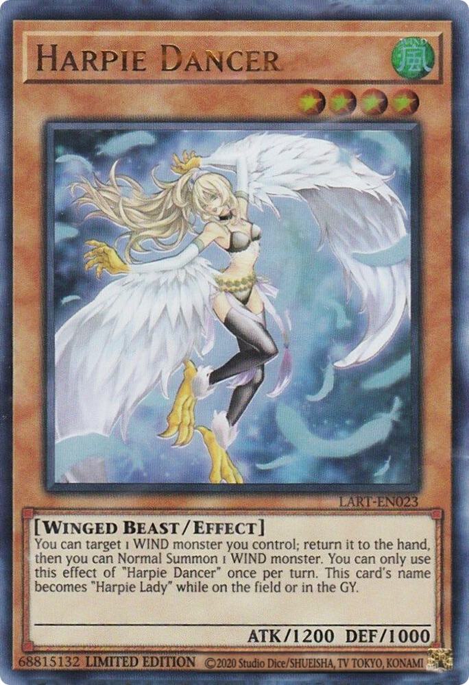 Harpie Dancer LART-EN023 card from The Lost Art Promotion