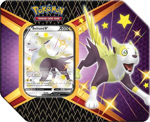 Shining Fates V Tin [Boltund V] card from Shining Fates