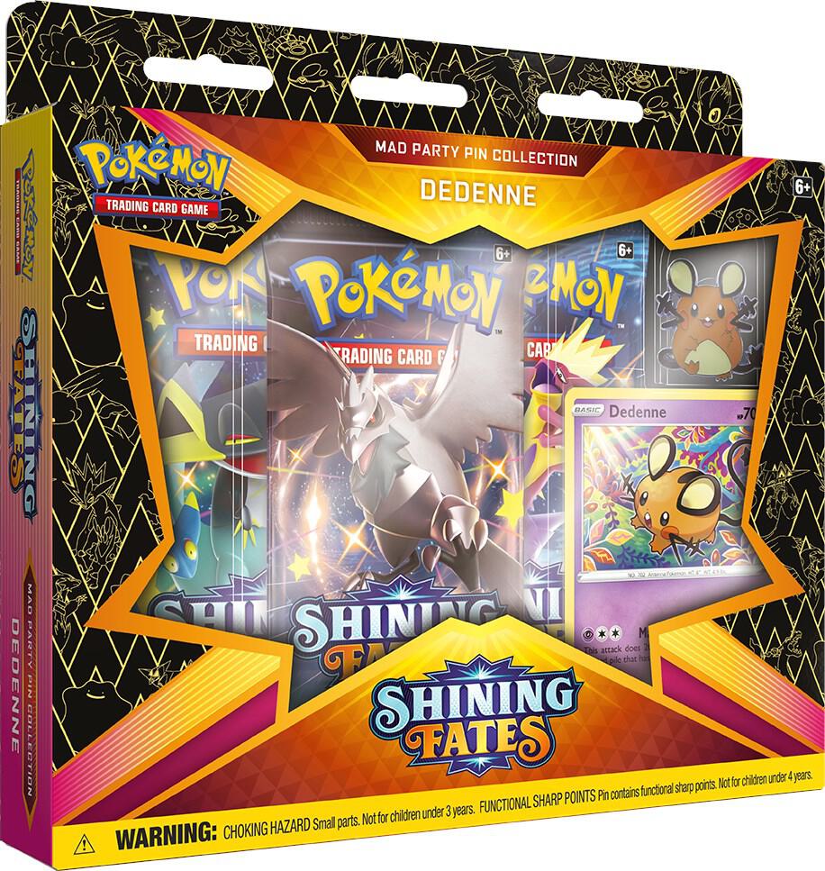 Shining Fates Mad Party Pin Collection [Dedenne] card from Shining Fates