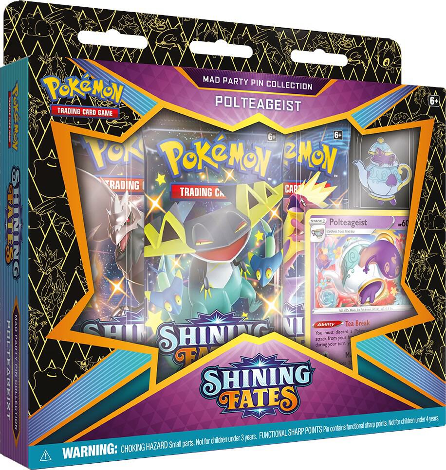 Shining Fates Mad Party Pin Collection [Polteageist] card from Shining Fates