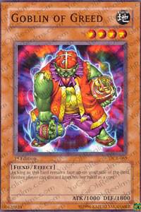 Goblin of Greed DCR-065 card from Dark Crisis