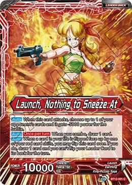 Launch // Launch, Nothing to Sneeze At BT12-001 card from Vicious Rejuvenation