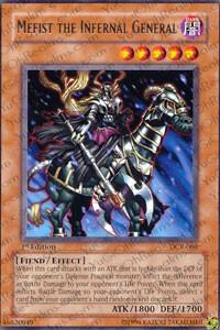 Mefist the Infernal General DCR-066 card from Dark Crisis