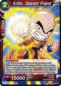 Krillin, Dearest Friend BT12-007 card from Vicious Rejuvenation