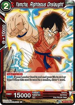 Yamcha, Righteous Onslaught BT12-008 card from Vicious Rejuvenation