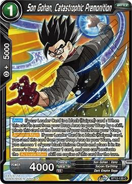 Son Gohan, Catastrophic Premonition BT12-130 card from Vicious Rejuvenation