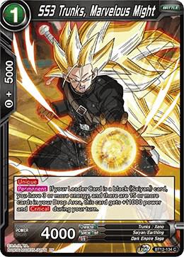 SS3 Trunks, Marvelous Might BT12-134 card from Vicious Rejuvenation