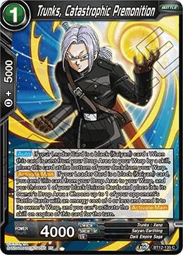 Trunks, Catastrophic Premonition BT12-135 card from Vicious Rejuvenation