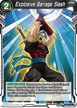 Explosive Barrage Slash BT12-151 card from Vicious Rejuvenation