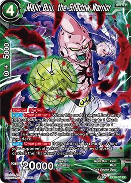Majin Buu, the Shadow Warrior EX16-07 card from Expansion Deck Box Set 16: Ultimate Deck