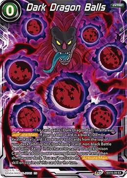 Dark Dragon Balls EX16-09 card from Expansion Deck Box Set 16: Ultimate Deck
