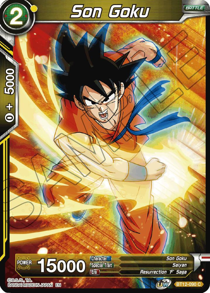 Son Goku BT12-090 card from Vicious Rejuvenation