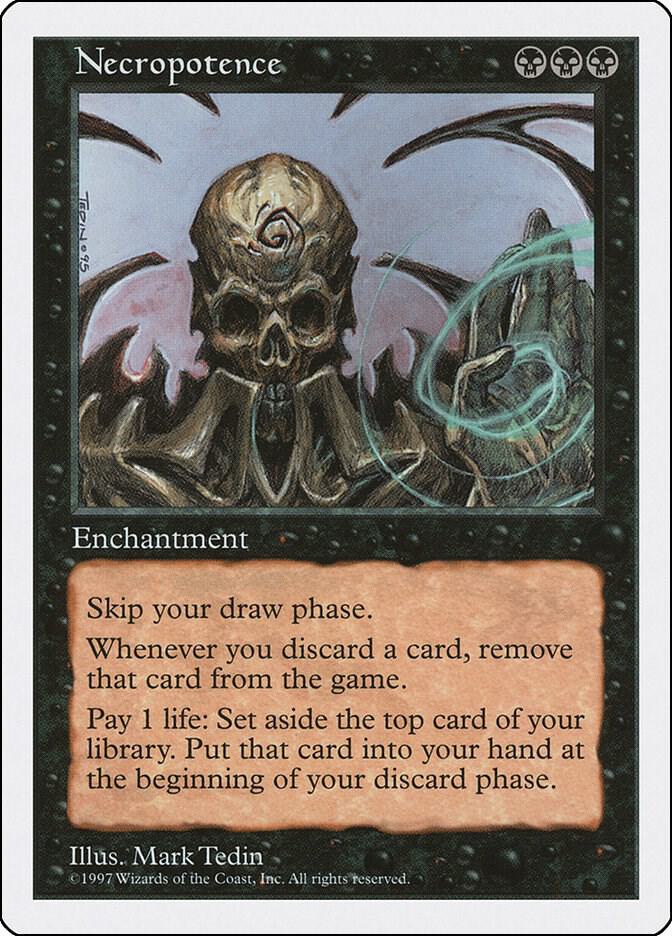 Necropotence card from Fifth Edition