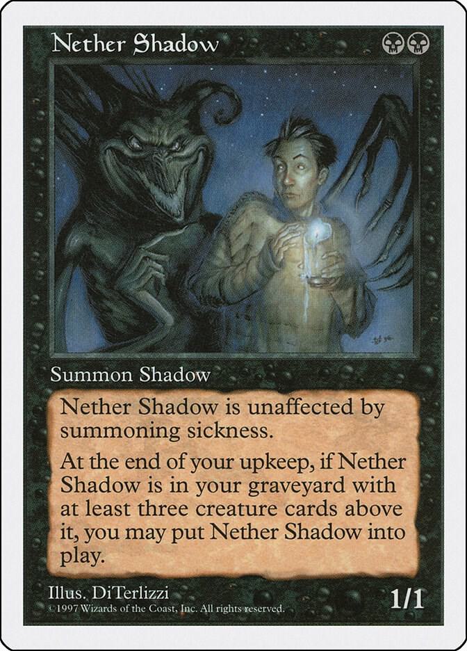 Nether Shadow card from Fifth Edition