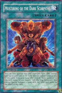 Mustering of the Dark Scorpions DCR-093 card from Dark Crisis