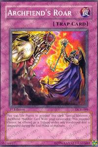 Archfiend's Roar DCR-099 card from Dark Crisis