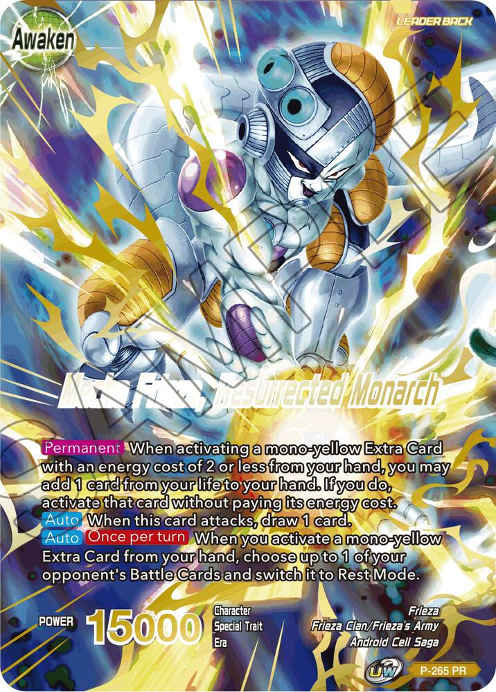 Frieza // Mecha Frieza, Resurrected Monarch (Full Art) P-265 card from Promotion Cards