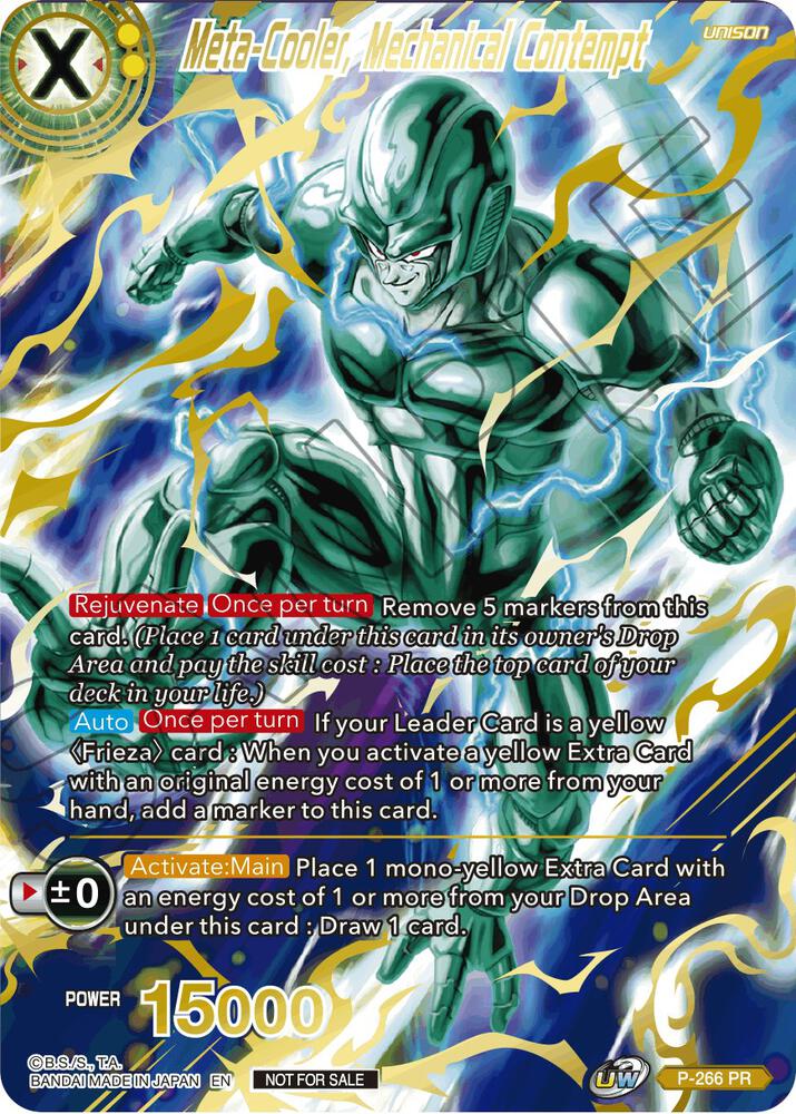 Meta-Cooler, Mechanical Contempt (Full Art) P-266 card from Promotion Cards