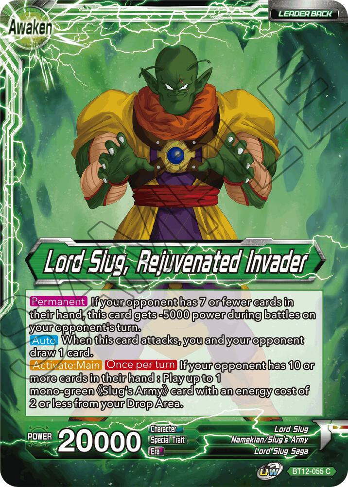 Lord Slug // Lord Slug, Rejuvenated Invader BT12-055 card from Vicious Rejuvenation
