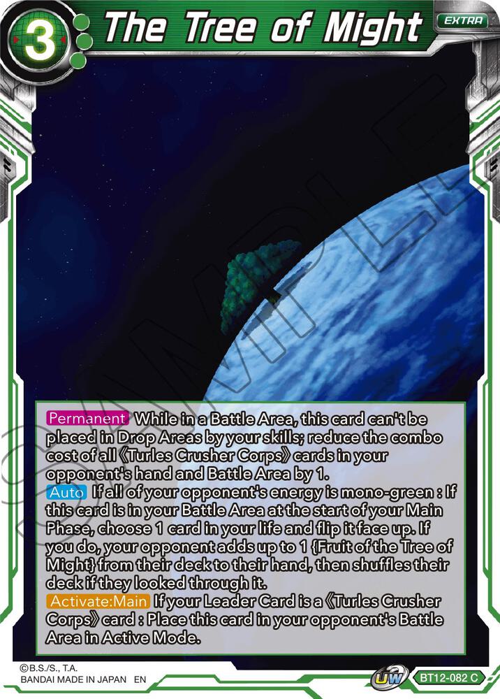 The Tree of Might BT12-082 card from Vicious Rejuvenation