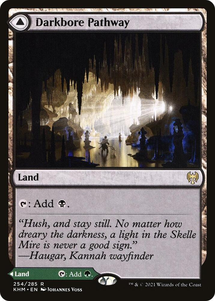 Darkbore Pathway 254 card from Kaldheim