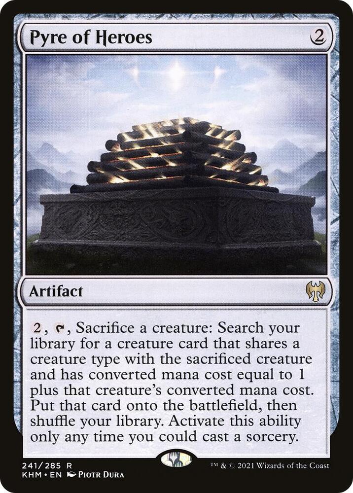 Pyre of Heroes 241 card from Kaldheim