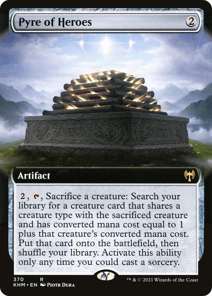 Pyre of Heroes (Extended Art) 370 card from Kaldheim