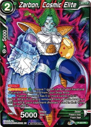 Zarbon, Cosmic Elite P-223 card from Tournament Promotion Cards