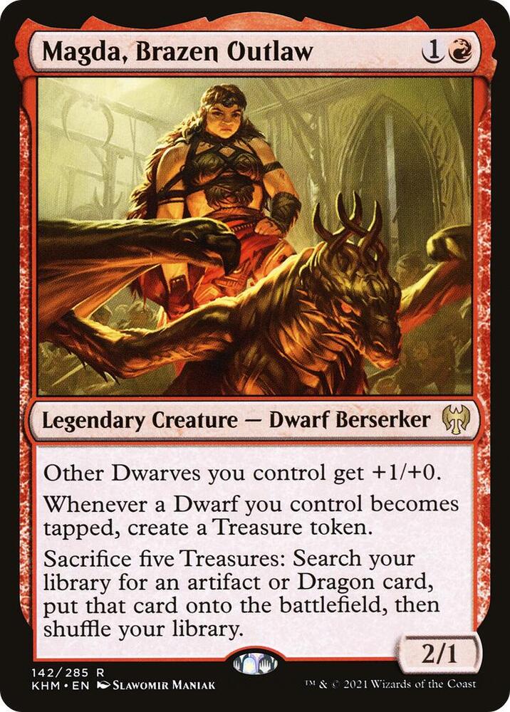 Magda, Brazen Outlaw 142 card from Kaldheim