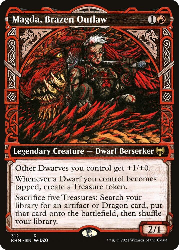 Magda, Brazen Outlaw (Showcase) 312 card from Kaldheim
