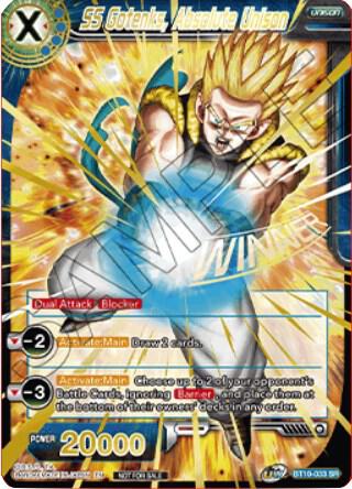 SS Gotenks, Absolute Unison (Winner Stamped) BT10-033 card from Tournament Promotion Cards