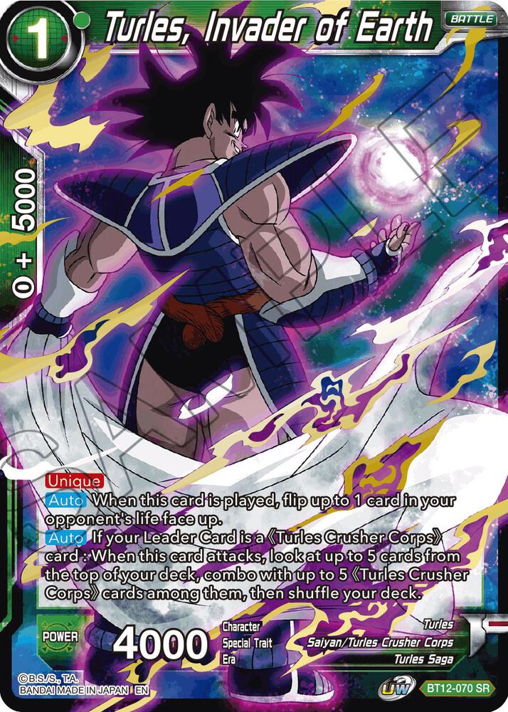 Turles, Invader of Earth BT12-070 card from Vicious Rejuvenation
