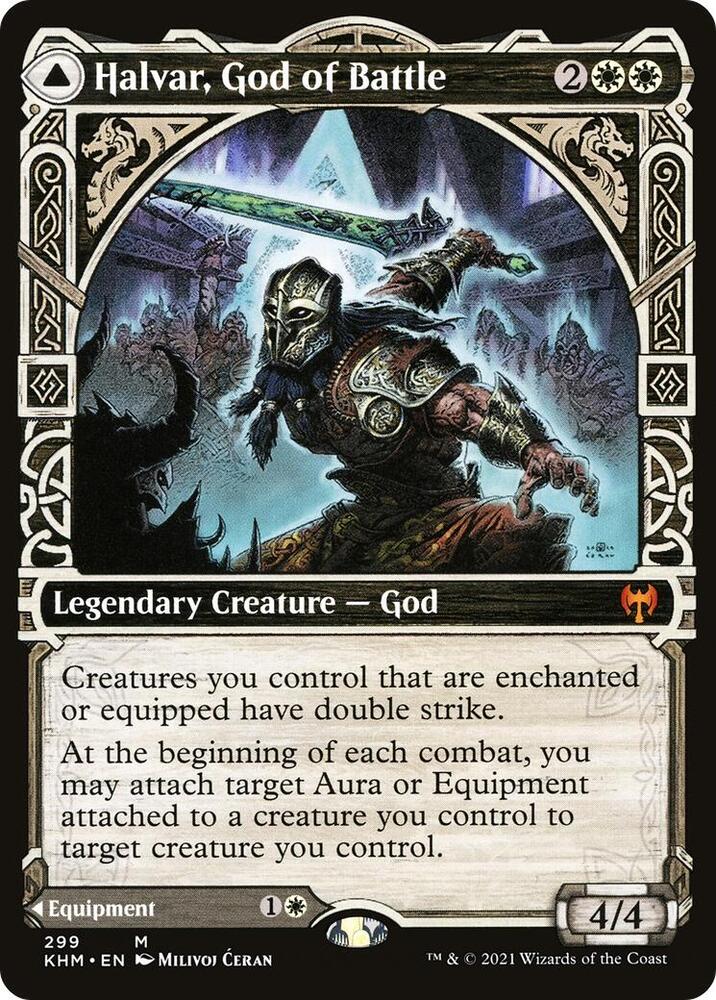 Halvar, God of Battle (Showcase) 299 card from Kaldheim