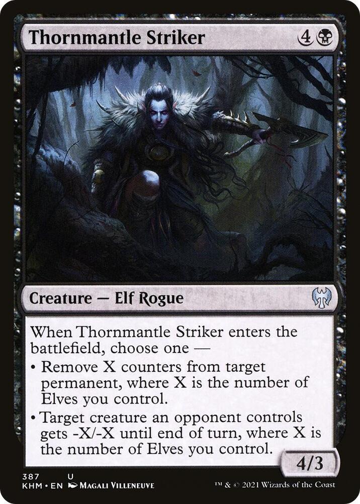 Thornmantle Striker 387 card from Kaldheim