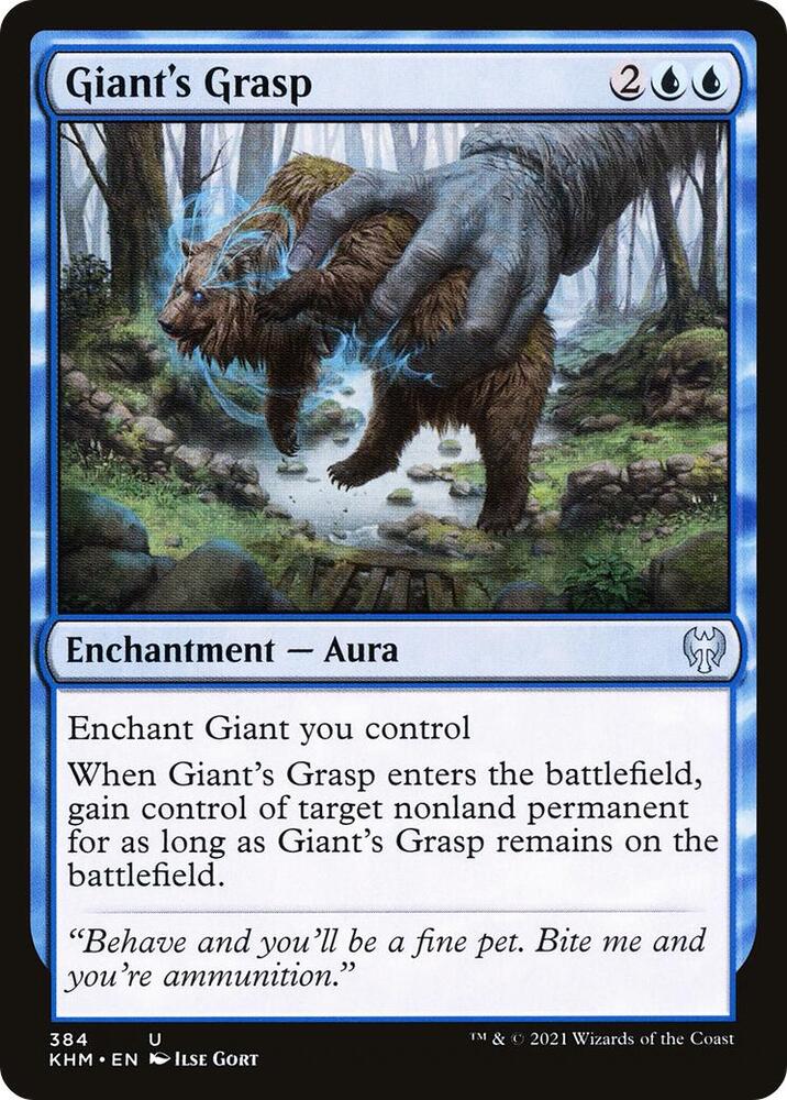 Giant's Grasp 384 card from Kaldheim